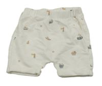 Biele kraťasy s parníky H&M