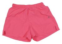 Růžové sportovní kraťasy s logem Decathlon
