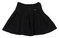 Čierna semišová kolová sukňa Zara