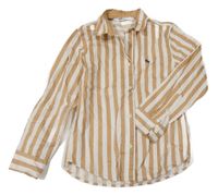 Bielo-béžová pruhovaná košeľa H&M
