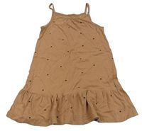 Hnedé šaty so srdiečkami H&M