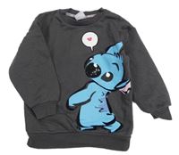 Antracitová mikina se Stitchem Primark