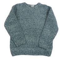 Zelenomodrý melírovaný sveter Primark