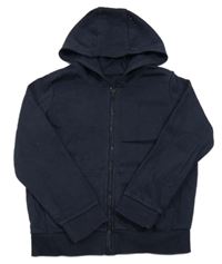 Tmavomodrá prepínaci mikina s kapucňou George