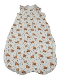 Bílý zateplený spací pytel s Tigrami John Lewis