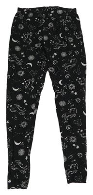 Černé legíny s vesmírem a jednorožci 