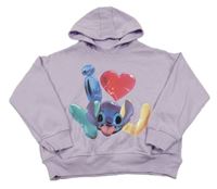 Lila mikina se Stitchem a kapucí George
