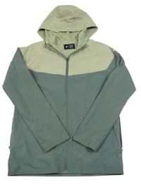 Khaki-zelená šusťáková jarní bunda s kapucí Primark