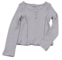 Lila rebrované crop tričko F&F