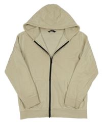 Béžová propínací mikina s kapucí George