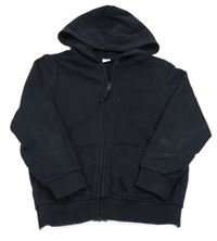 Tmavomodrá prepínaci mikina s kapucňou Tu