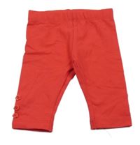 Jahodové legíny s knoflíky Tu