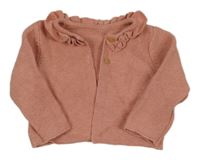 Ružový prepínaci sveter s volánikom Matalan