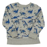 Sivo-modrá mikina s diny C&A