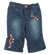 Tmavomodré flare rifle s kvetmi Mothercare