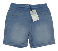 Nové - Světlemodré riflové kraťasy s úpletovým pasem Primark