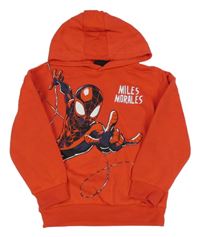Červená mikina so Spidermanem a kapucňou Marvel