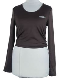 Dámské hnědé sportovní crop triko Shein 