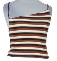 Dámsky farebný pruhovaný crop top zn. Primark