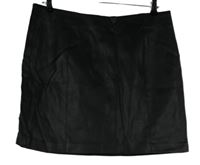 Dámska čierna koženková sukňa Oasis