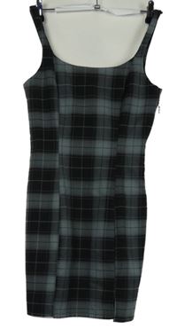 Dámské černo-šedé kostkované minišaty H&M