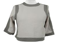 Dámska bielo-sivá vzorovaná crop mikina River Island