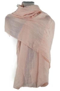 Dámska svetloružová vzorovaná šál s nopky Janina