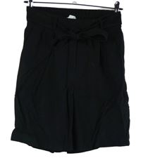 Dámské černé sukňové kraťasy s mašlí Primark