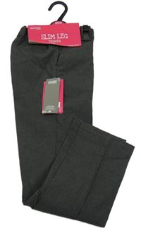 Nové - Tmavošedé slim kalhoty Dunnes