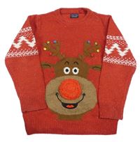 Červený svetr se sobem Next