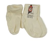 2x smetanové ponožky