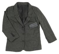 Nové -Černo-šedá melírované sako Matalan