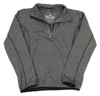 Tmavosivá melírovaná funkčná mikina C&A