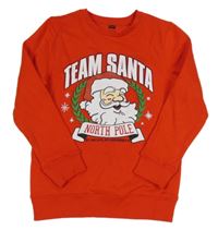 Červená mikina so Santa Clausem F&F