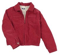 Malinová menšestrová zateplená bunda Okaidi