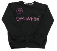 Čierna mikina s nápisom