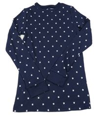 Tmavomodré žebrované spodní triiko s hviezdami F&F