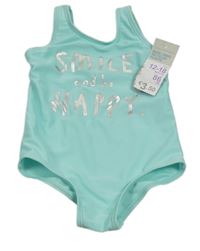 Nové - Světlemodré plavky s nápisem Primark