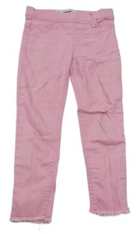 Ružové džegíny s vyšúchaním Denim Co.