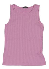 Ružový rebrovaný top
