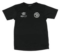Čierne funkčné športové tričko s logom UMBRO