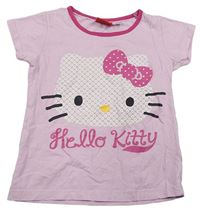 Svetloružové tričko s Kitty Sanrio