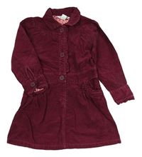 Vínové menšestrové prepínaci šaty H&M