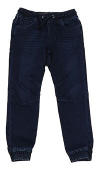 Tmavomodré teplákové slim rifle Denim Co.