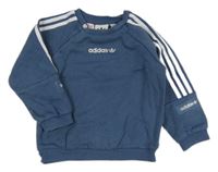 Modrá mikina s logem Adidas