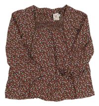 Hnědá halenka se vzorem GAP