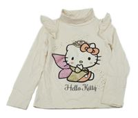 Smetanové triko s Kitty a rolákem C&A