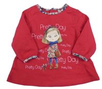 Fuchsiová tunika s holčičkou 