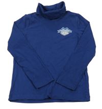 Tmavomodré tričko s horami a rolákom Lupilu