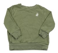 Khaki mikina s dinosaurom George